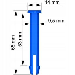 Tihvti tihvti riivi pistik Bestway Intex basseini jaoks 65 mm x 9 5 mm