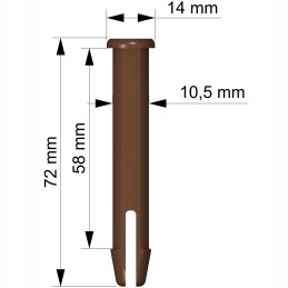 Tihvti tihvti riivi pistik Bestway Intex basseini jaoks 72 mm x 10 5 mm