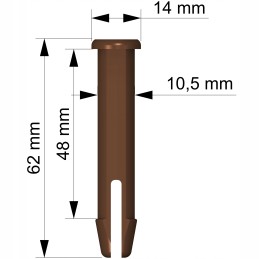 Tihvti tihvti riivi pistik Bestway Intex basseini jaoks 62 mm x 10 5 mm