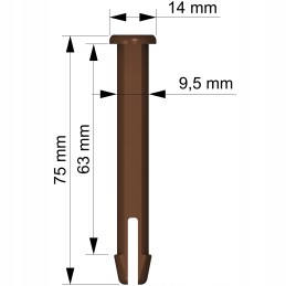 Tihvti tihvti riivi pistik Bestway Intex basseini jaoks 75 mm x 9 5 mm