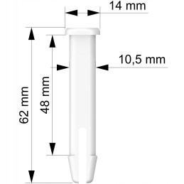 Tihvti tihvti riivi pistik Bestway Intex basseini jaoks 62 mm x 10 5 mm