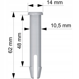 Tihvti tihvti riivi pistik Bestway Intex basseini jaoks 62 mm x 10 5 mm