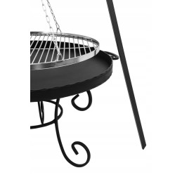 Sodo trikojis grilis su nerūdijančio plieno grotelėmis