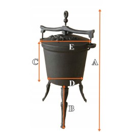 Šio aukciono objektas – 15 litrų ketaus katilas