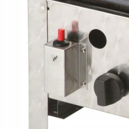 Dujinė keptuvė, dujinis grilis su 3 degiklių keptuve, dubuo, 10 kW