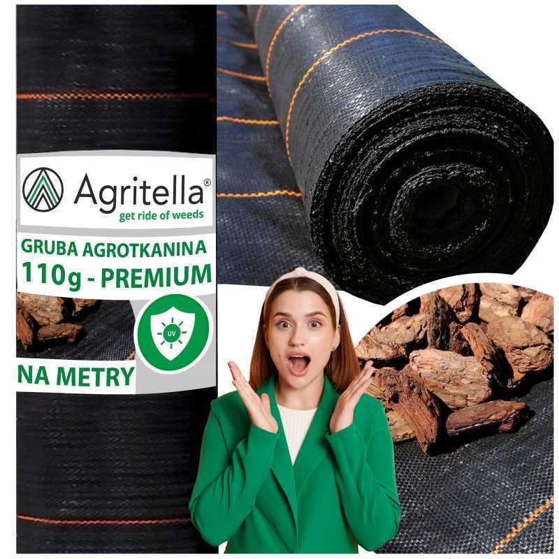 🌟_xDF1F_ labai storas agritella premium mulčiavimo audinys 110g vienam metrui 1,6x1m juodas