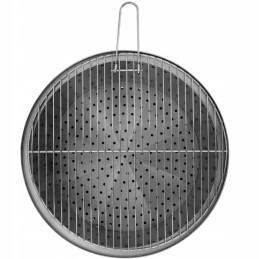 Sodo židinys su plieninėmis grotelėmis 55 x 55 x 48 cm