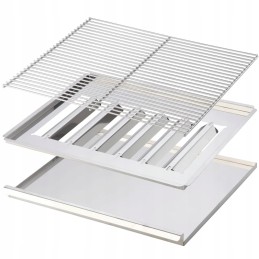 3 degiklių dujinis grilis su Rascal grotelėmis, 10 kW