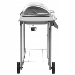 Vidaxl dujinis grilis su 4 degikliais sidabro spalvos