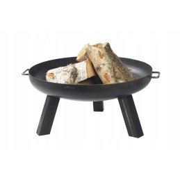 Didelės sodo laužavietės komplektas, laužavietė, grilis, 60 cm