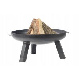 Didelės sodo laužavietės komplektas, laužavietė, grilis, 60 cm