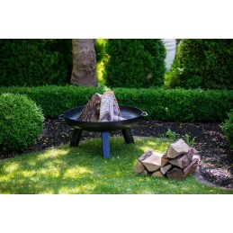 Didelės sodo laužavietės komplektas, laužavietė, grilis, 60 cm