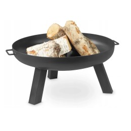 Didelės sodo laužavietės komplektas, laužavietė, grilis, 60 cm