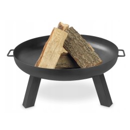 Didelės sodo laužavietės komplektas, laužavietė, grilis, 60 cm