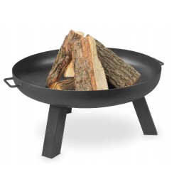 Didelės sodo laužavietės komplektas, laužavietė, grilis, 60 cm