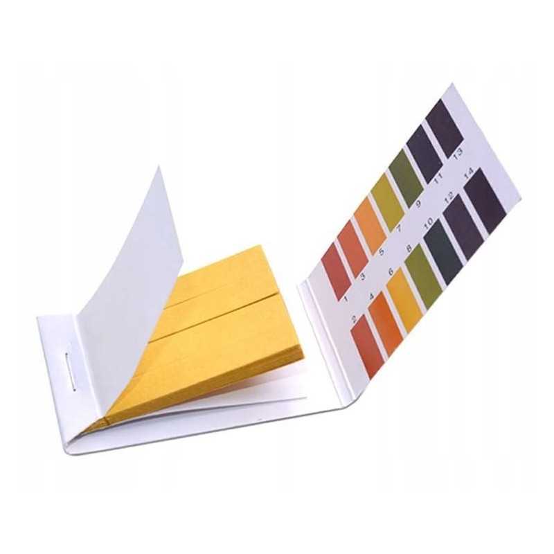 Lakmuso popierėlis, juostelių rinkinys, ph juostelės 1 14, 80 vnt