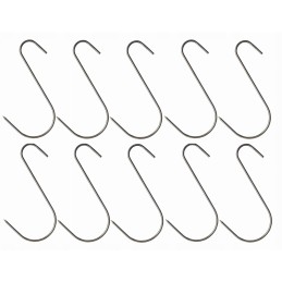 Dideli rūkymo kabliukai s-3/15cm 10 vnt