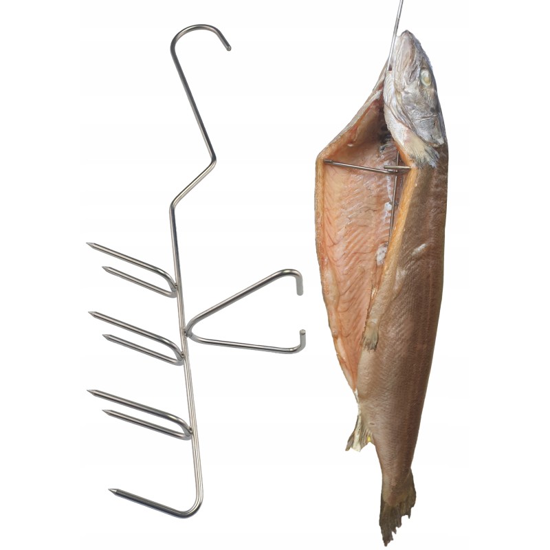 H 328 d didelis žuvies rūkymo kabliukas 28 cm, 7 ašmenys