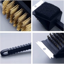 Šepetys grotelių ir grotelių valymui su grandikliu 3-in-1