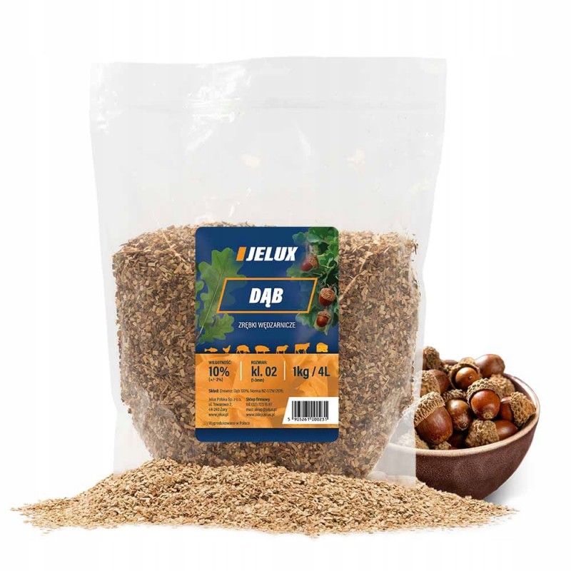 Rūkymo traškučiai ąžuolo kl02 1kg jelux polska