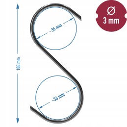 Rūkyklos kabliukas mėsai rūkyti, 10 vnt., 10 cm