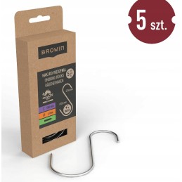 Rūkymo kabliukai s - 150 mm, skersmuo 3 mm, 5 vnt.