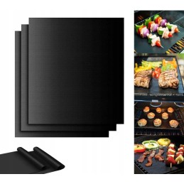 3x tefloninio kepimo kilimėlio ir grilio padėklo rinkinys