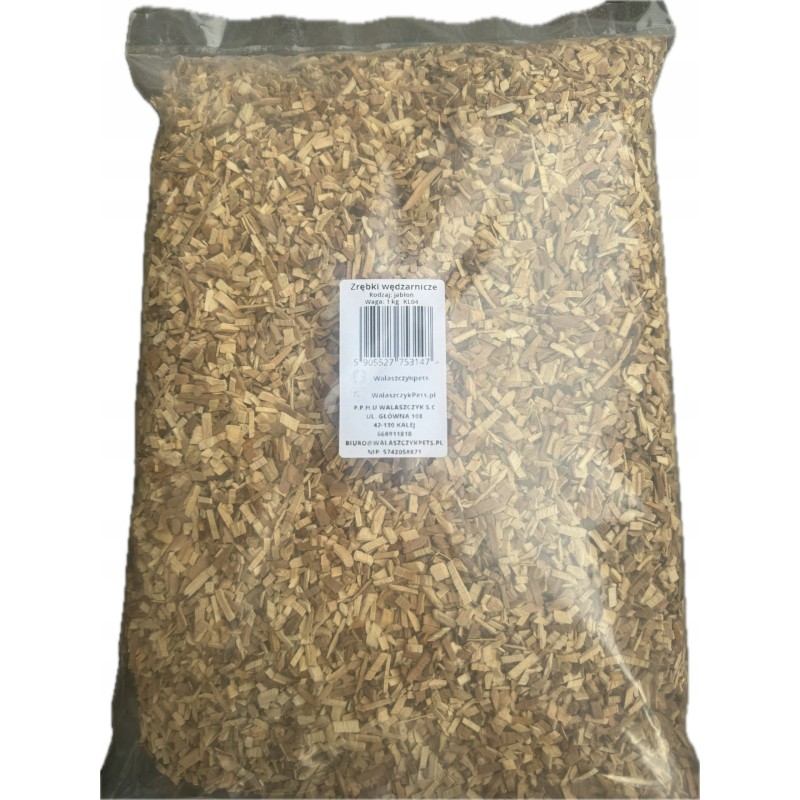 Rūkytos medienos drožlės obuolys kl04 1 kg 4l