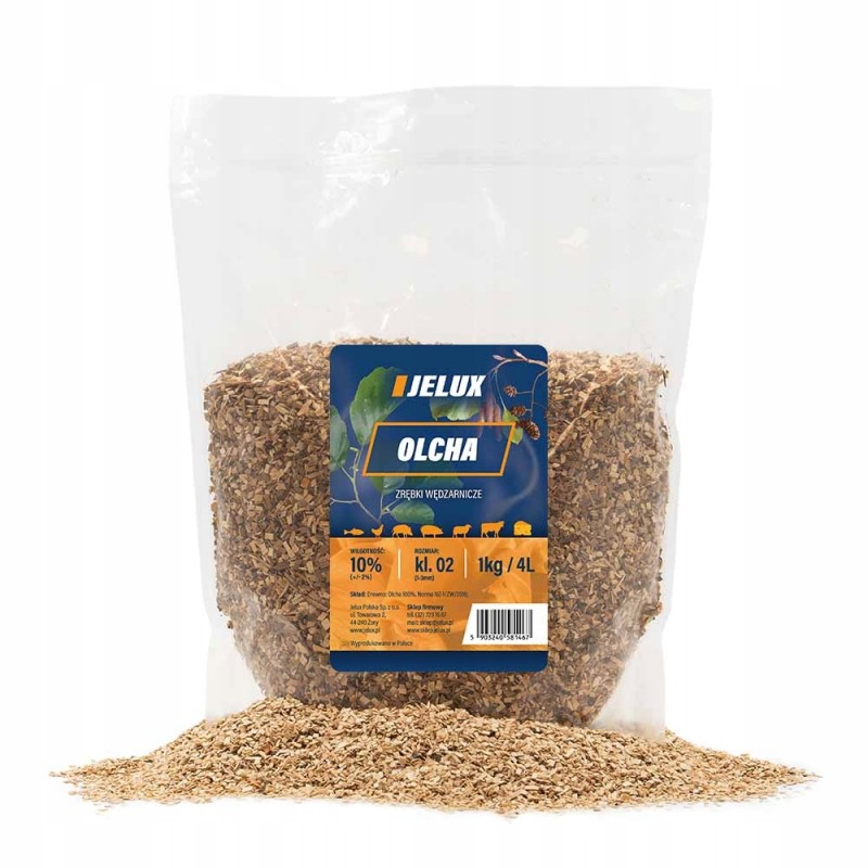 Rūkymo traškučiai alksnis kl02 1kg jelux polska