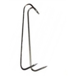 Dvigubi kabliukai žuviai rūkyti, 5 vnt