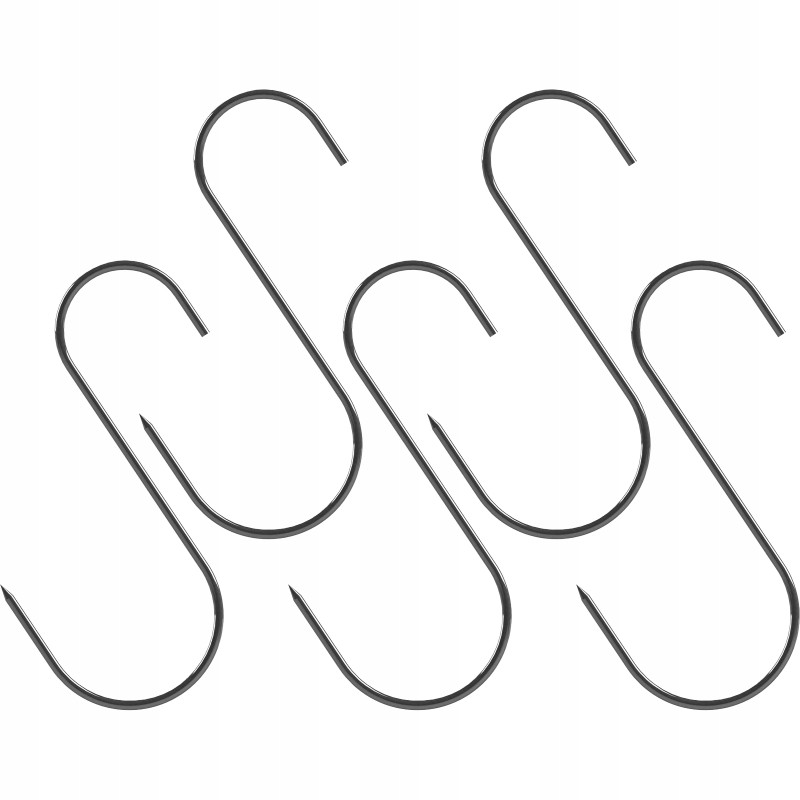 Tradiciniai rudi kabliukai 5 vnt