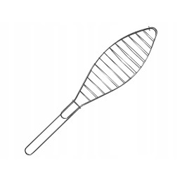 Žuvies grotelės 42 cm BBQ