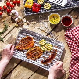 Vienkartiniai aliuminio padėklai/lėkštės kepsninei 2