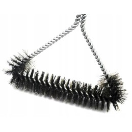 Plieninis vielinis šepetys grotelių, viryklės grotelių ir židinio valymui