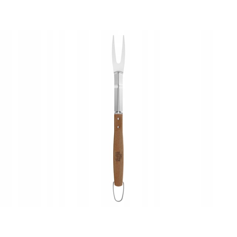 Grilis Meister grilio šakutė, taurusis plienas, akacijos mediena, 46 cm