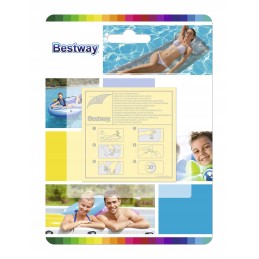 Ujumisbasseinide ja kummipaatide madratsite parandusplaastrid bestway 62068 10 tk