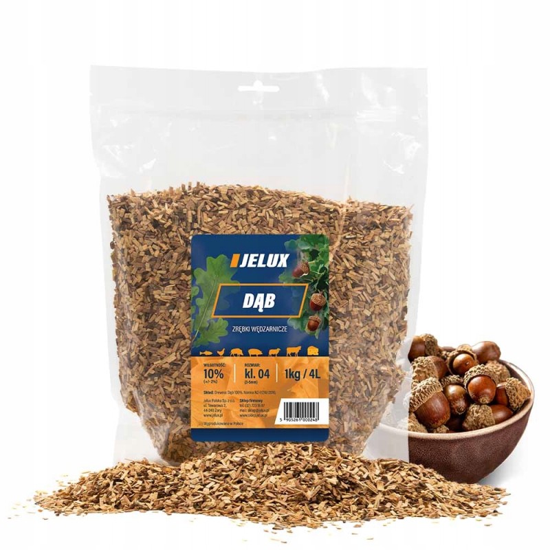 Rūkymo traškučiai ąžuolas kl04 1kg jelux polska