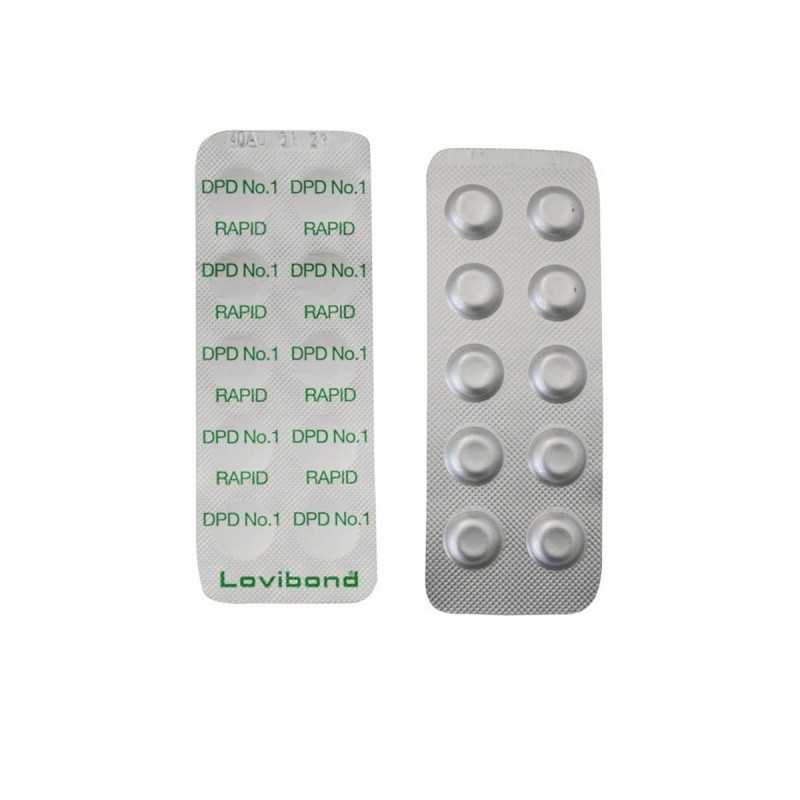 DPD1 tabletės chloro matavimui Lovibond, 1 lapas, rankinis testeris