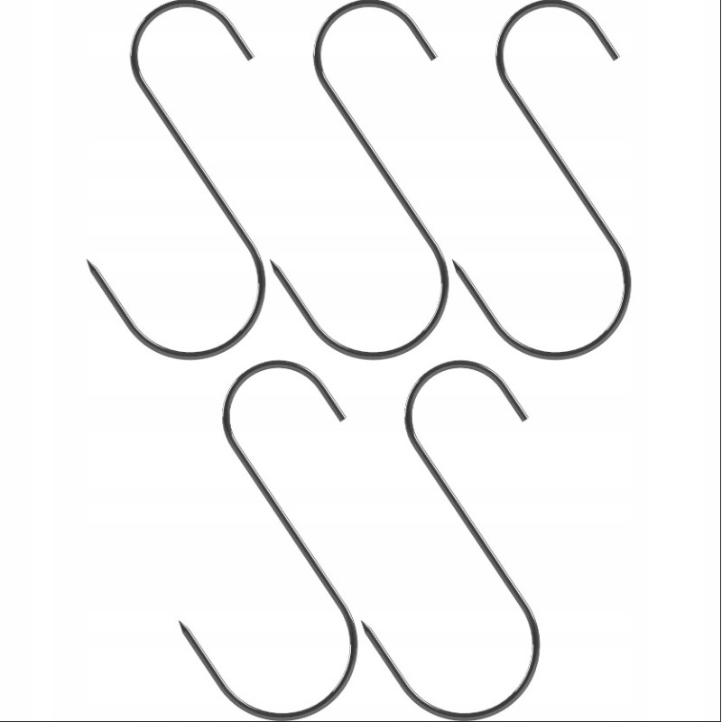 Rūkymo kabliukai s - 150 mm, skersmuo 3 mm, 5 vnt.