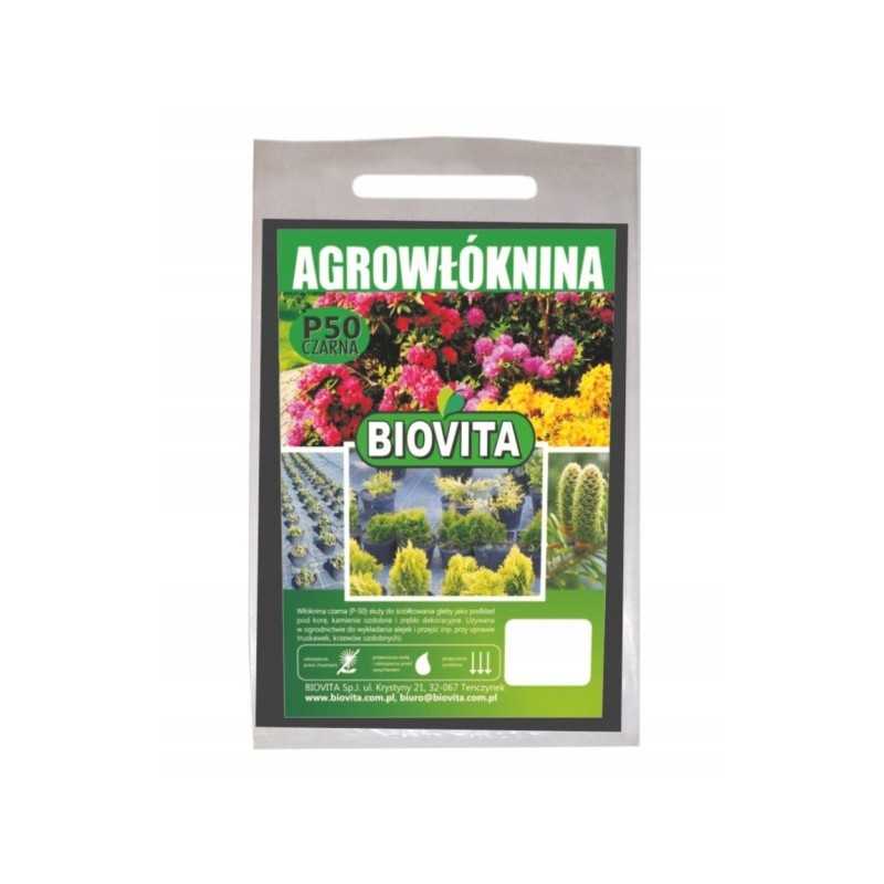 Juoda agrotekstilė mulčiavimui 1,6x5m Biovita