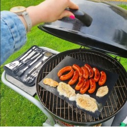 Daugiafunkcis tefloninis padėklo kilimėlis orkaitės griliui, 2 vnt