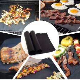 Daugiafunkcis tefloninis padėklo kilimėlis orkaitės griliui, 2 vnt