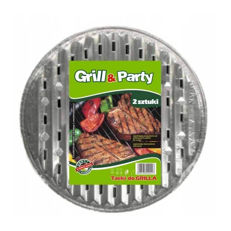 3 vnt aliuminio padėklai griliui, 34 cm