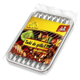 Aliuminio grilio padėklai Jan esminis mažas 3 vnt