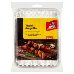 Aliuminio grilio padėklai Jan esminis mažas 3 vnt