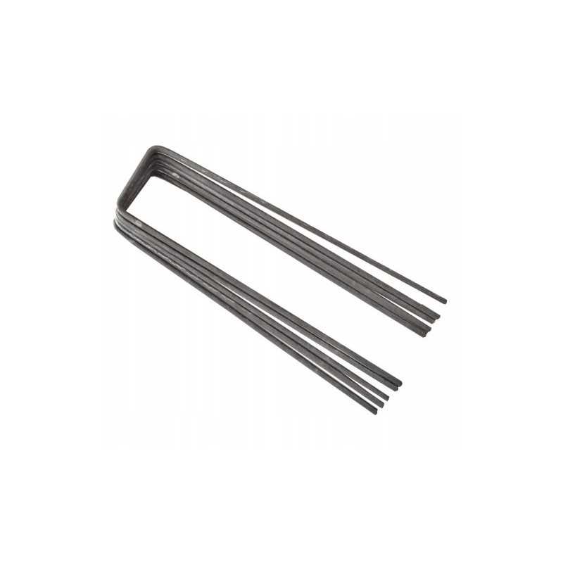 Maži 'u' metaliniai tvirtinimo kaiščiai, 100 vnt