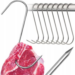 Rūkymo kabliukai 15 cm, rinkinyje 15 vnt