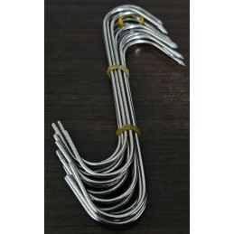 Rūkymo kabliukai 15 cm, rinkinyje 15 vnt