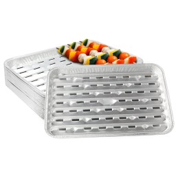 Vienkartiniai aliuminio grilio padėklai, 5 vnt