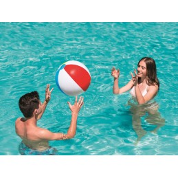 Spalvingas pripučiamas kamuolys paplūdimiui ir baseinui vaikams, dydis 51 cm, bestway